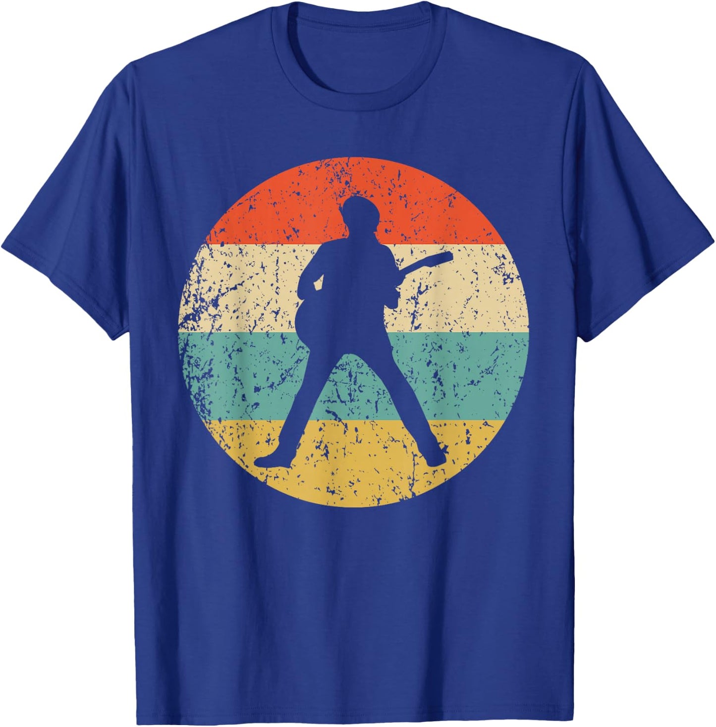 Guitar Vintage Retro Music T-Shirt - T-Shirt | Royal