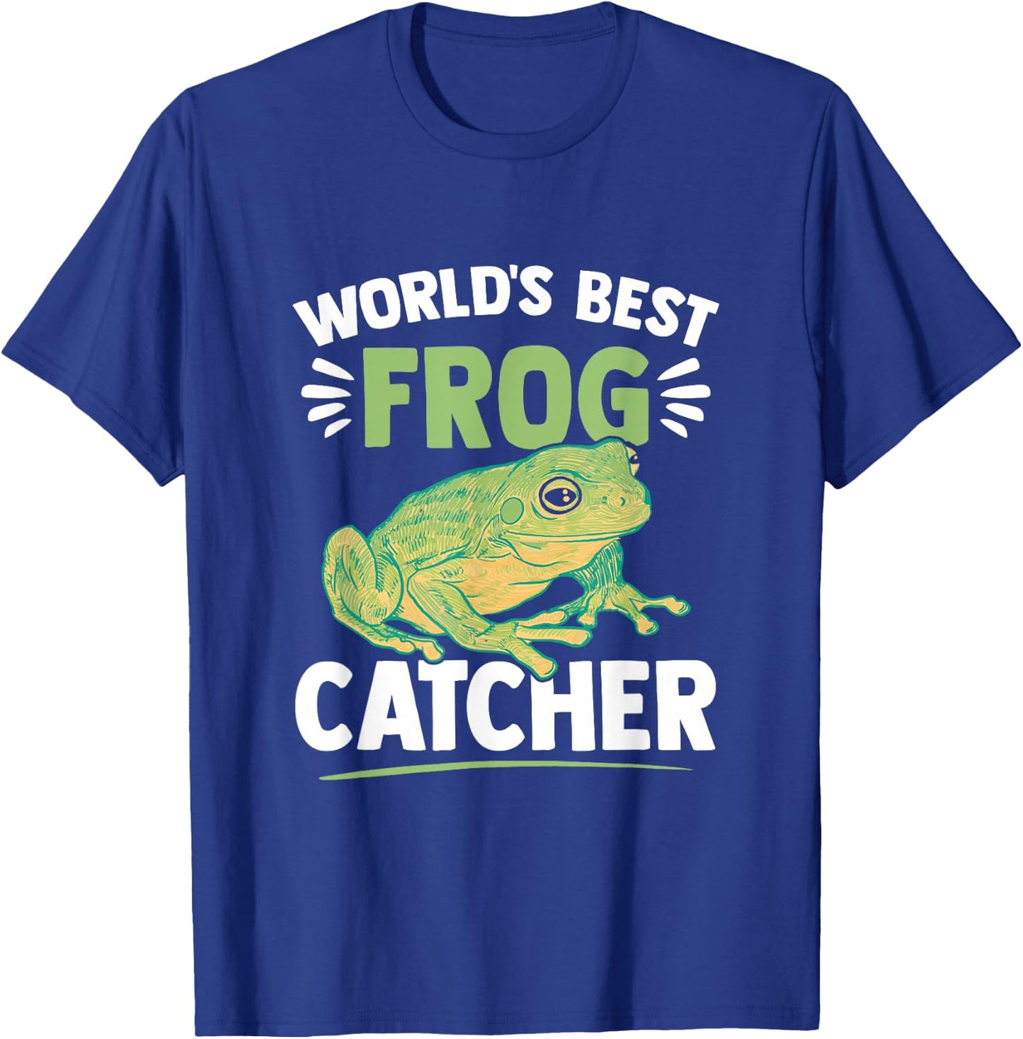 World's Best Frog Catcher Toad Kids Frog Hunter T-Shirt - T-Shirt | Royal