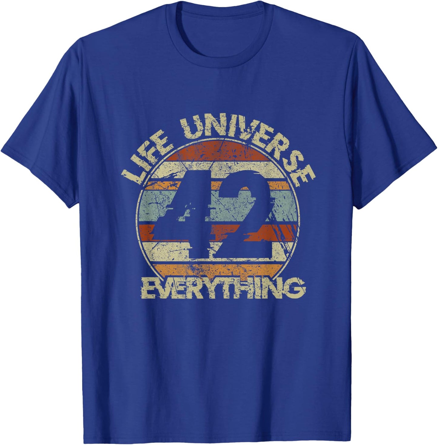 The 42 Answer to Life The Universe and Everything T-Shirt - T-Shirt | Royal