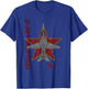 MiG-23 Flogger Soviet Cold War Jet Airplane Vintage Cyrillic T-Shirt - T-Shirt | Royal