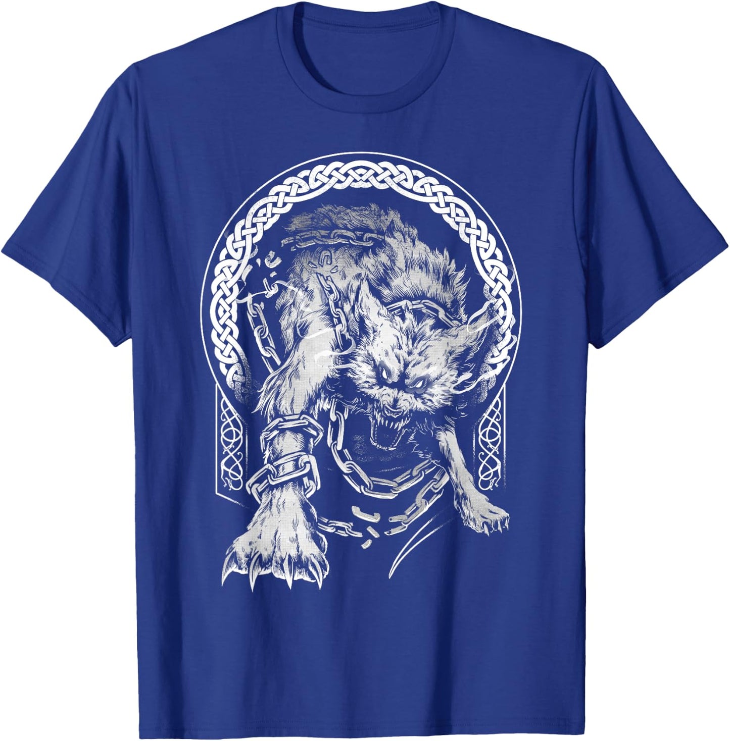 Fenrir Wolf Viking Nordic Pagan Mythology T-Shirt - T-Shirt | Royal