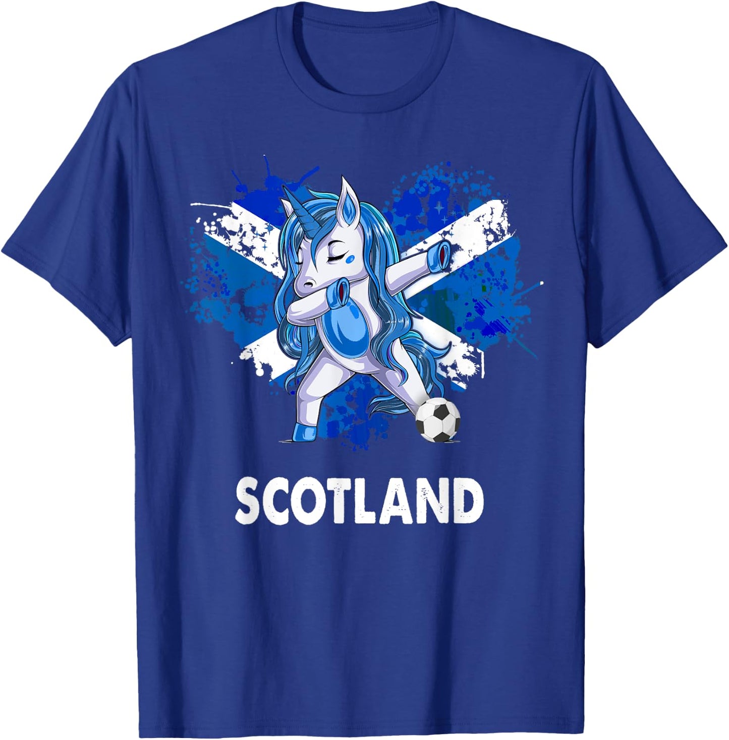 Unicorn Scottish Flag For Kids & Scottish Expats In Scotland T-Shirt - T-Shirt | Royal
