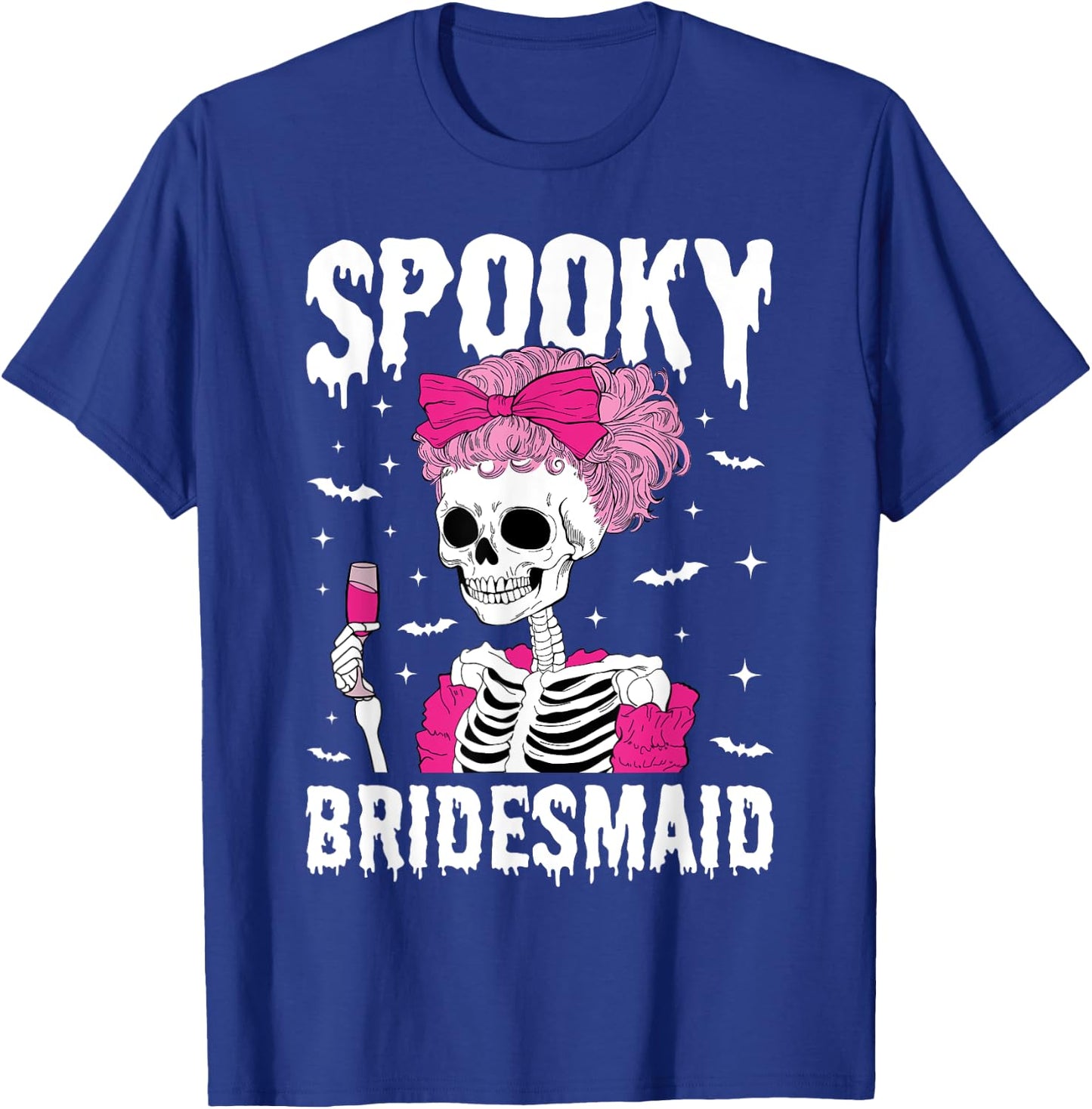 Spooky Bridesmaid Drinking Bachelorette Party Halloween T-Shirt - T-Shirt | Royal