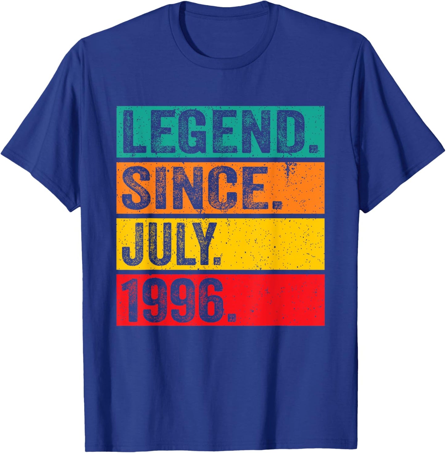 Legend Since July 1996 29th Birthday 29 Years Old Vintage T-Shirt - T-Shirt | Royal