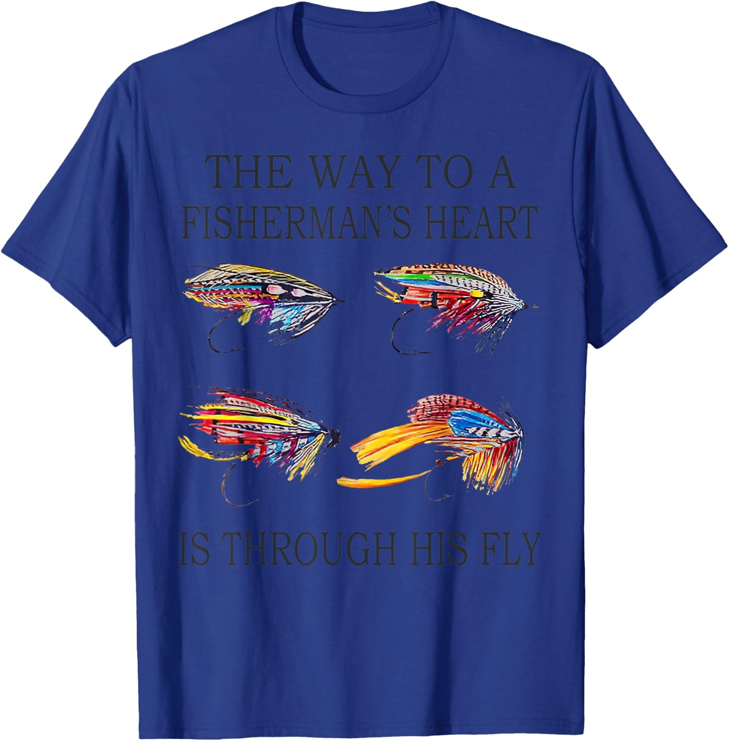 The Way To A Man's Heart Is Through His Fly Vintage T-Shirt - T-Shirt | Royal