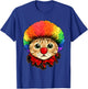 Cat Clown Feline Cat Kitten Circus T-Shirt - T-Shirt | Royal