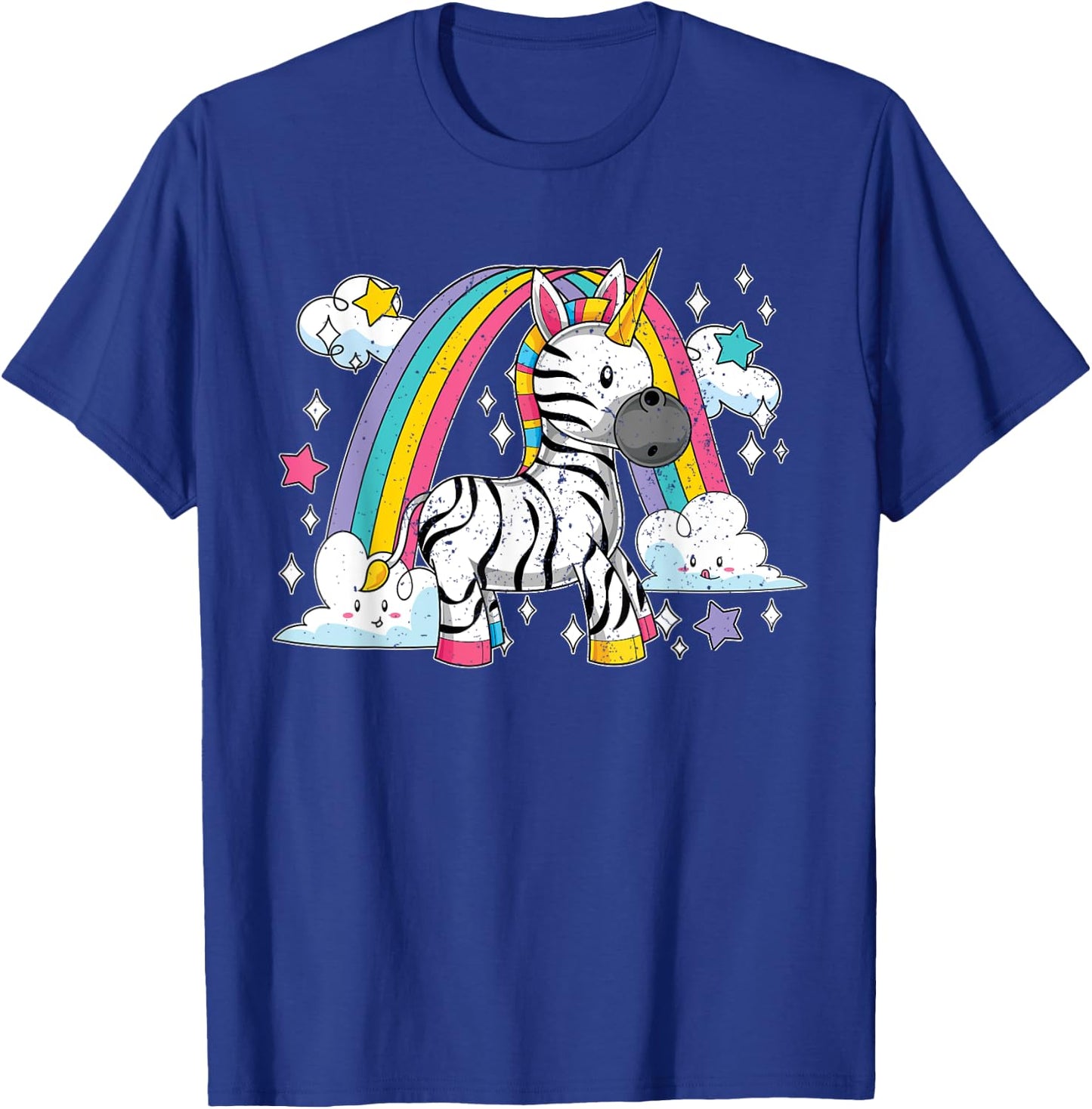 Africa Animal Zebracorn Rainbow Fairytale Zebra Unicorn T-Shirt - T-Shirt | Royal
