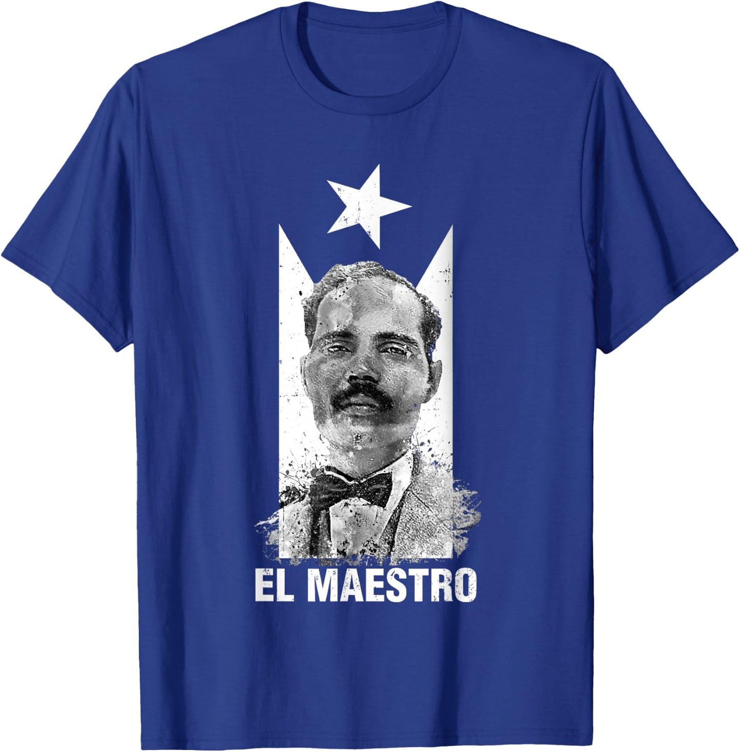 Pedro Albizu Campos Black Puerto Rico Flag El Maestro T-Shirt - T-Shirt | Royal