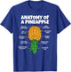 Anatomy of A Pineapple Swinger Funny Men Women Couples T-Shirt - T-Shirt | Royal