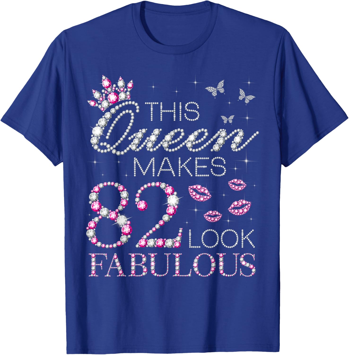 This Queen Makes 82 Look Fabulous 82nd Queen Birthday T-Shirt - T-Shirt | Royal