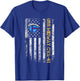 USS Midway CVA-41 Aircraft Carrier Veteran Flag Veterans Day T-Shirt - T-Shirt | Royal