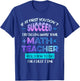 If At First You Don't Succeed Try Doing Your Math Teacher T-Shirt - T-Shirt | Royal