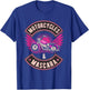 Funny Motorcycles and Mascara Makeup Biking Biker Girl T-Shirt - T-Shirt | Royal