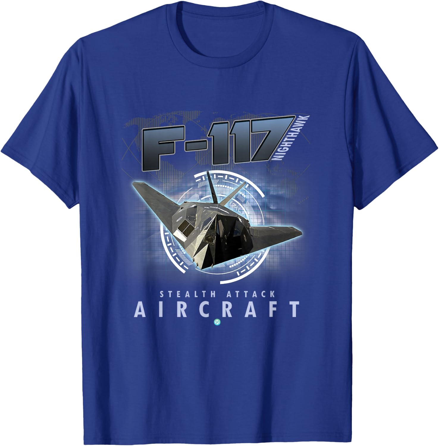 F-117 Stealth Attack Aircraft Veteran Pilot Gift T-Shirt - T-Shirt | Royal