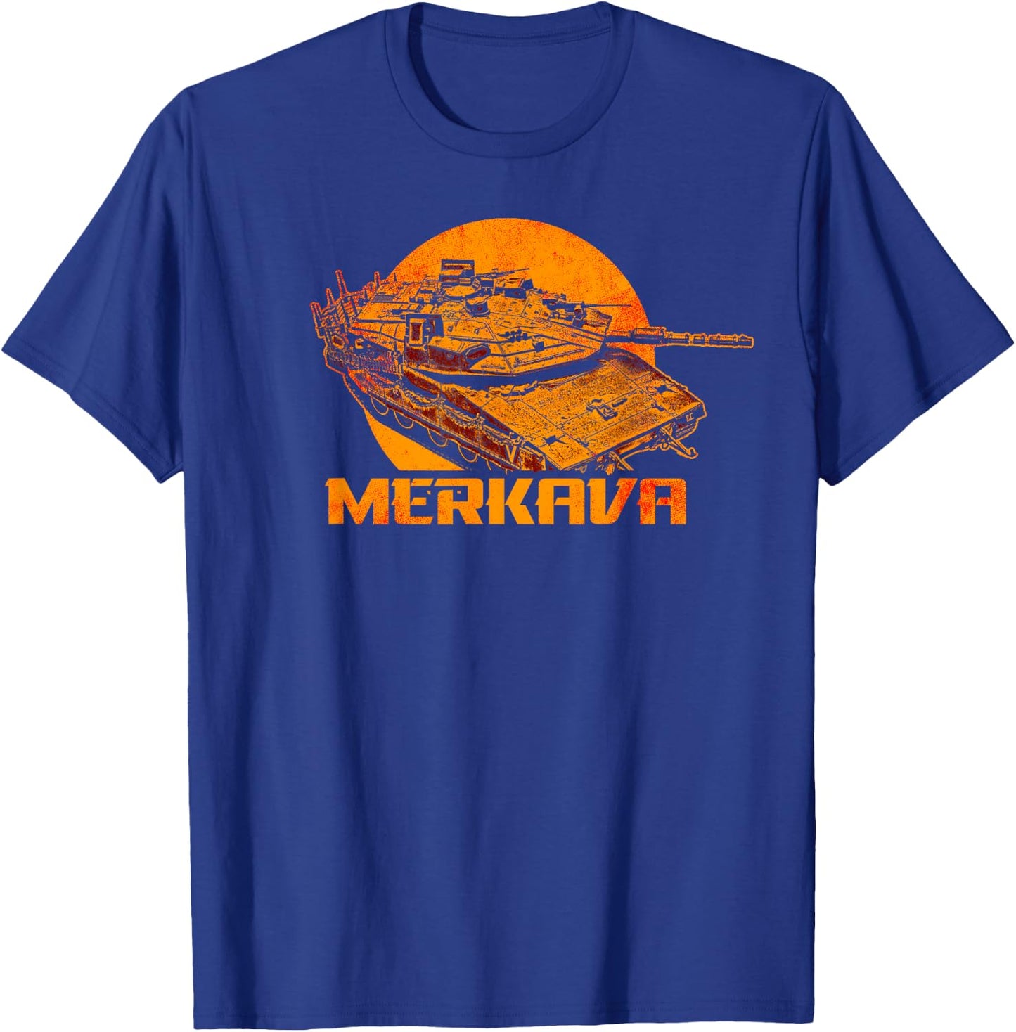 Merkava Battle Tank Israel Israeli Military T-Shirt - T-Shirt | Royal
