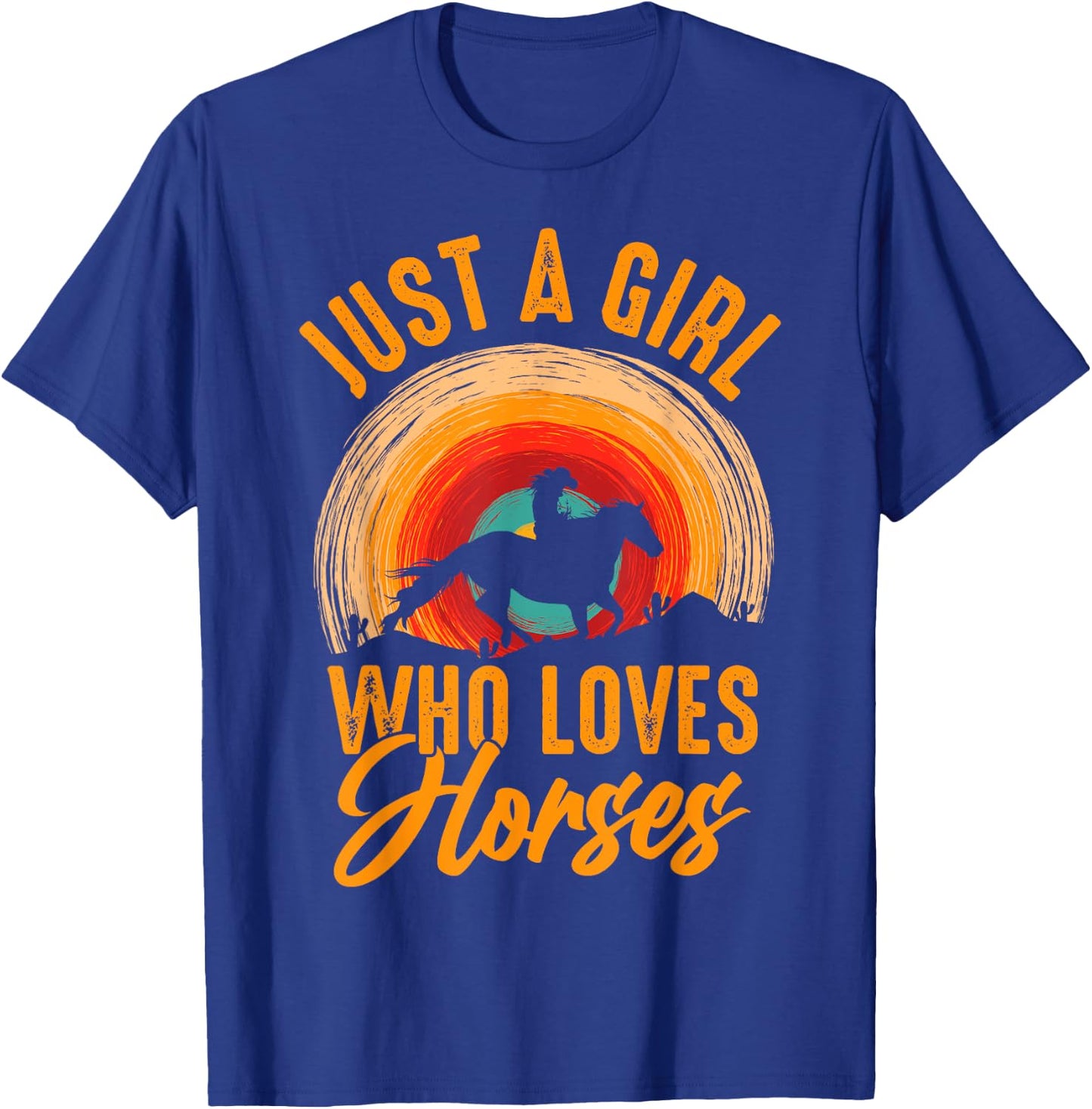Just A Girl Who Loves Horses T-Shirt - T-Shirt | Royal
