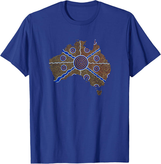 Australian Aboriginal For Indegineous Aussie T-Shirt - T-Shirt | Royal