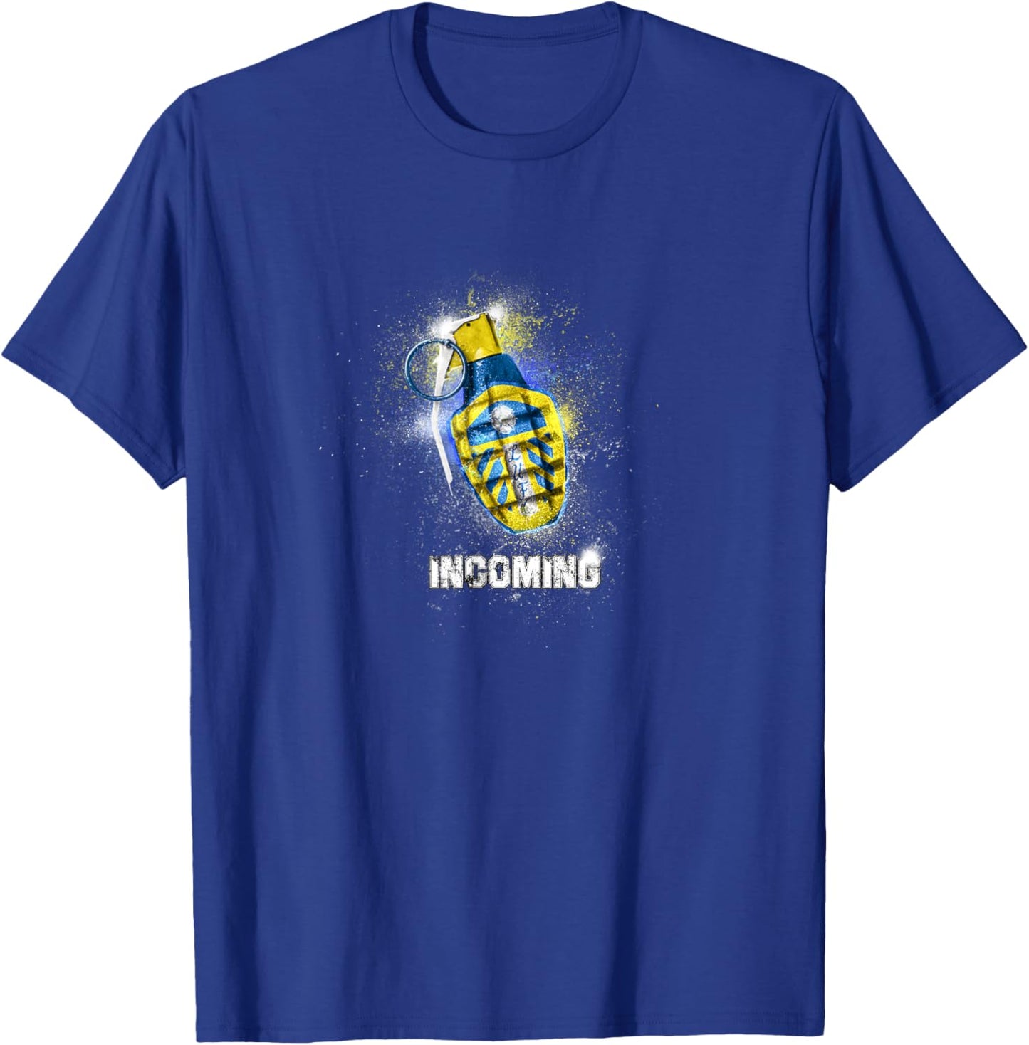 Leeds Utd incoming grenade style T-Shirt - T-Shirt | Royal
