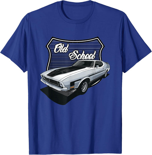 Vintage Hotrod, Men's Old School Hot Rod, Vintage Muscle Car T-Shirt - T-Shirt | Royal
