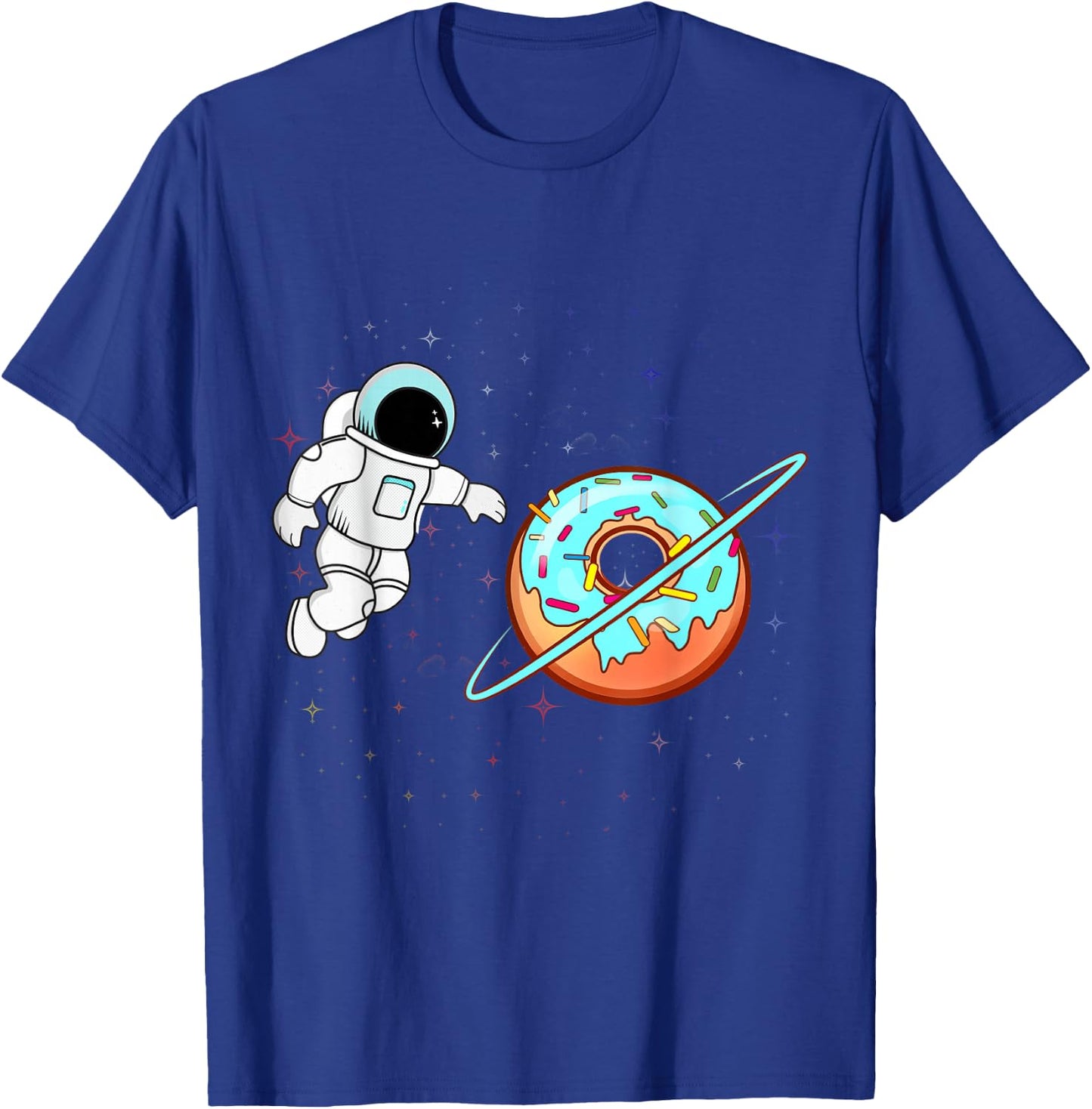 Donut Planet Astronaut Space Lover Donut Squad Gift T-Shirt - T-Shirt | Royal