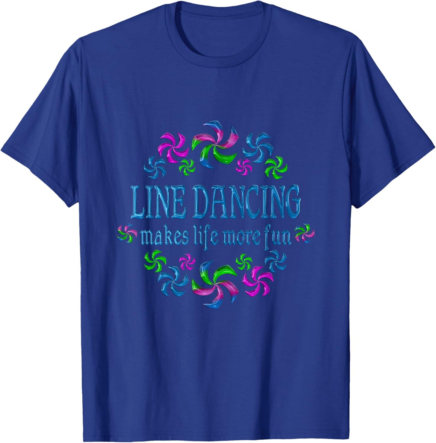 Line Dancing Fun T-Shirt - T-Shirt | Royal