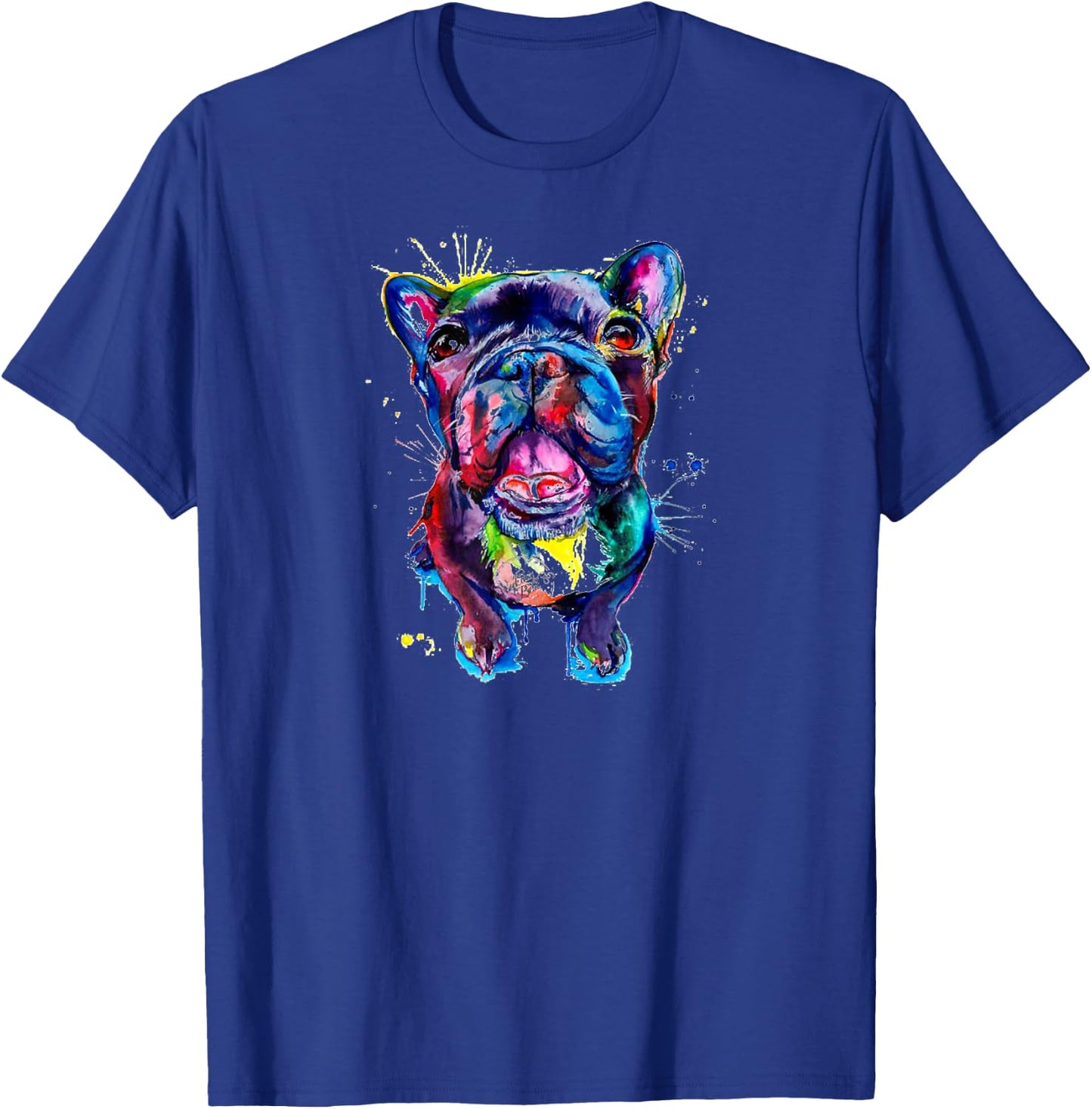 French Bulldog Pug Pit bull Pet Puppy Cute Art T-Shirt - T-Shirt | Royal