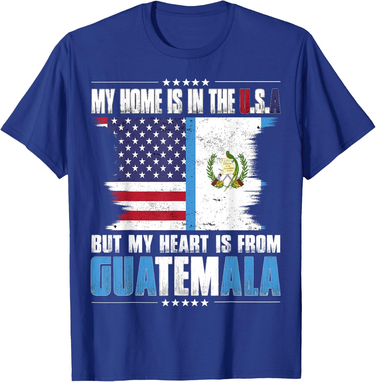 American Grown Patriot Guatemalan American from Guatemala T-Shirt - T-Shirt | Royal