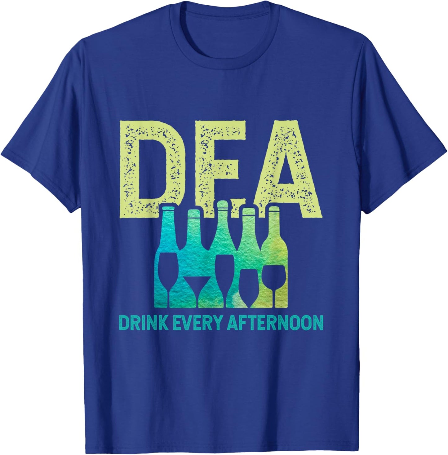 Drink Every Afternoon Alcohol Cocktail Drinking Party Pun T-Shirt - T-Shirt | Royal