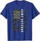 American Flag Patriotic Army Veteran T-Shirt - T-Shirt | Royal