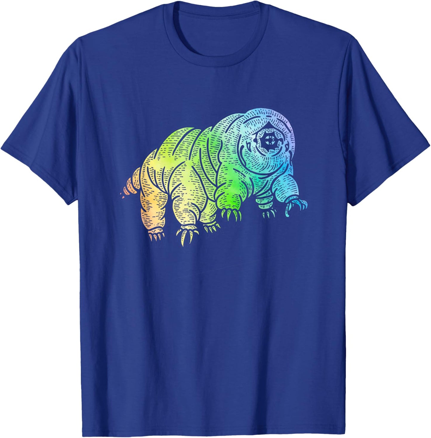 Funny Tardigrade Rainbow Water Bear Science Microbiology T-Shirt - T-Shirt | Royal