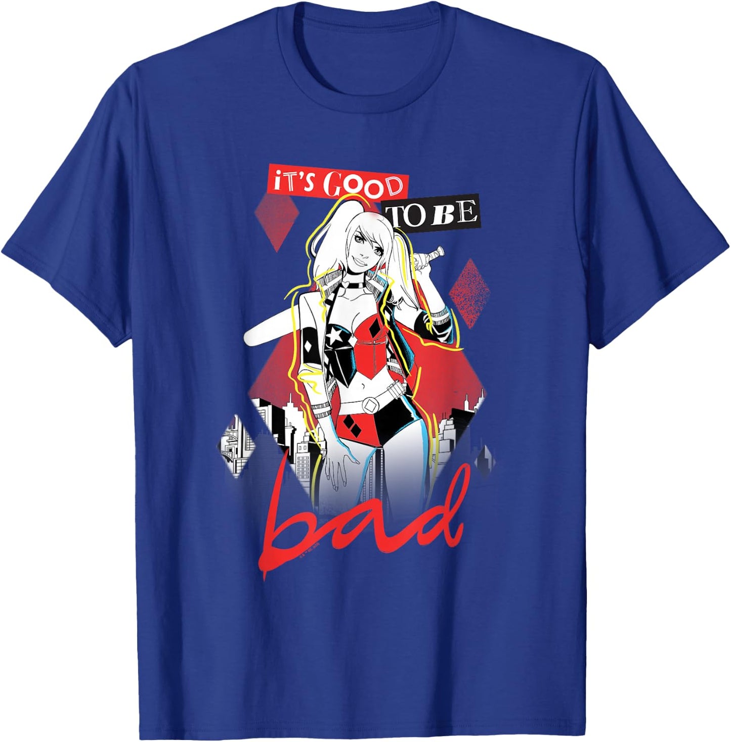 Harley Quinn Good to be Bad Black T-Shirt - T-Shirt | Royal