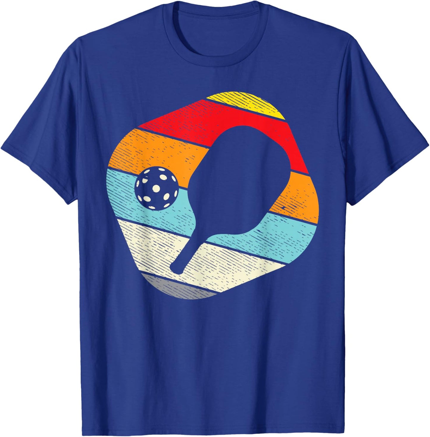 Pickleball Retro Pickle Ball Paddleball Sport Men Women Gift T-Shirt - T-Shirt | Royal