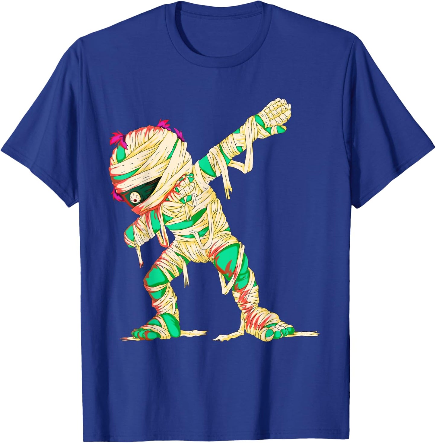 Funny Dabbing Mummy Scary Halloween Costume Spooky Halloween T-Shirt - T-Shirt | Royal