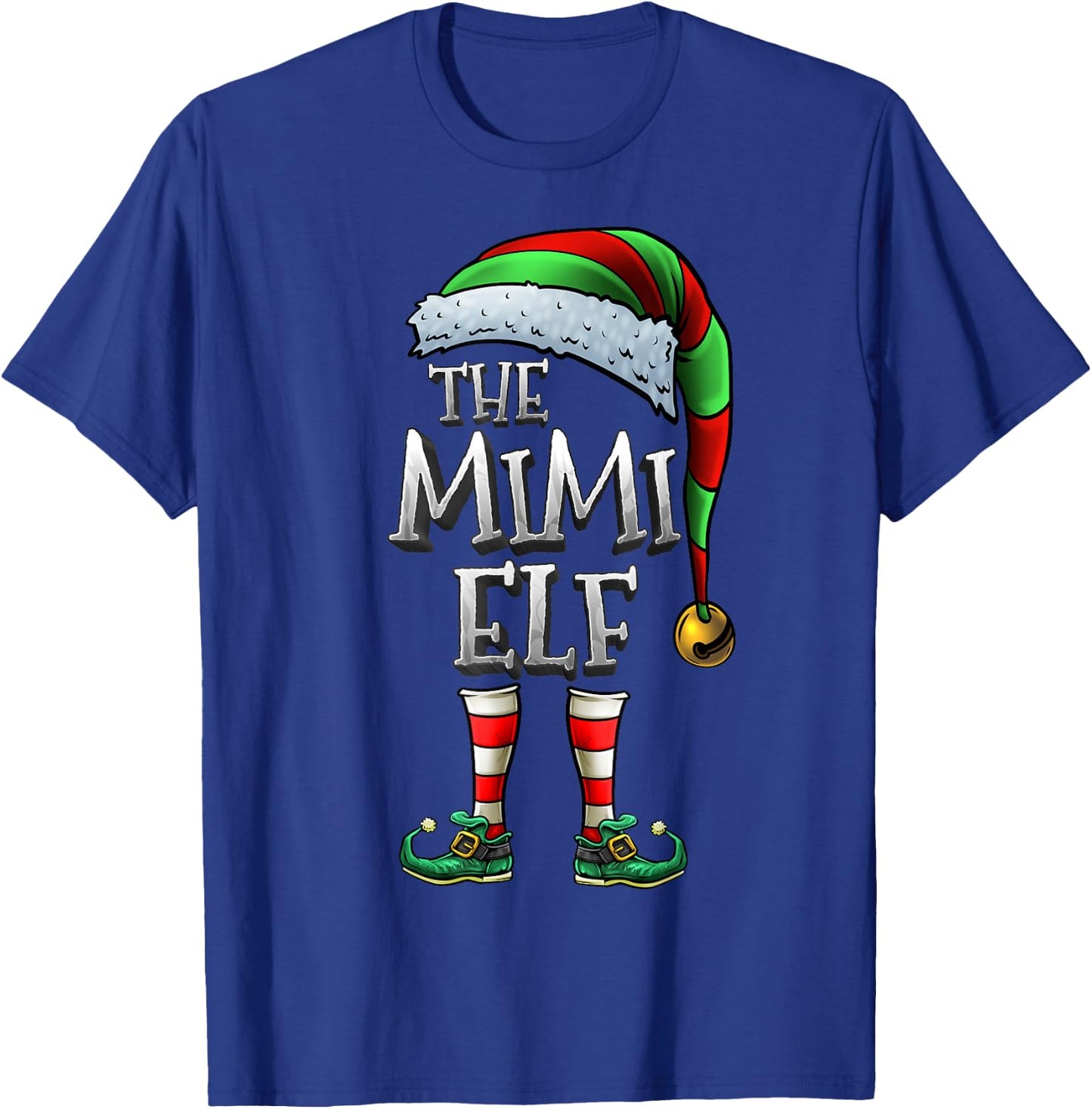 The Mimi Elf Shirt Matching Family Mimi Christmas Elf T-Shirt - T-Shirt | Royal