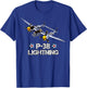 World War 2 American P-38 Lightning Fighter Airplane T-Shirt - T-Shirt | Royal