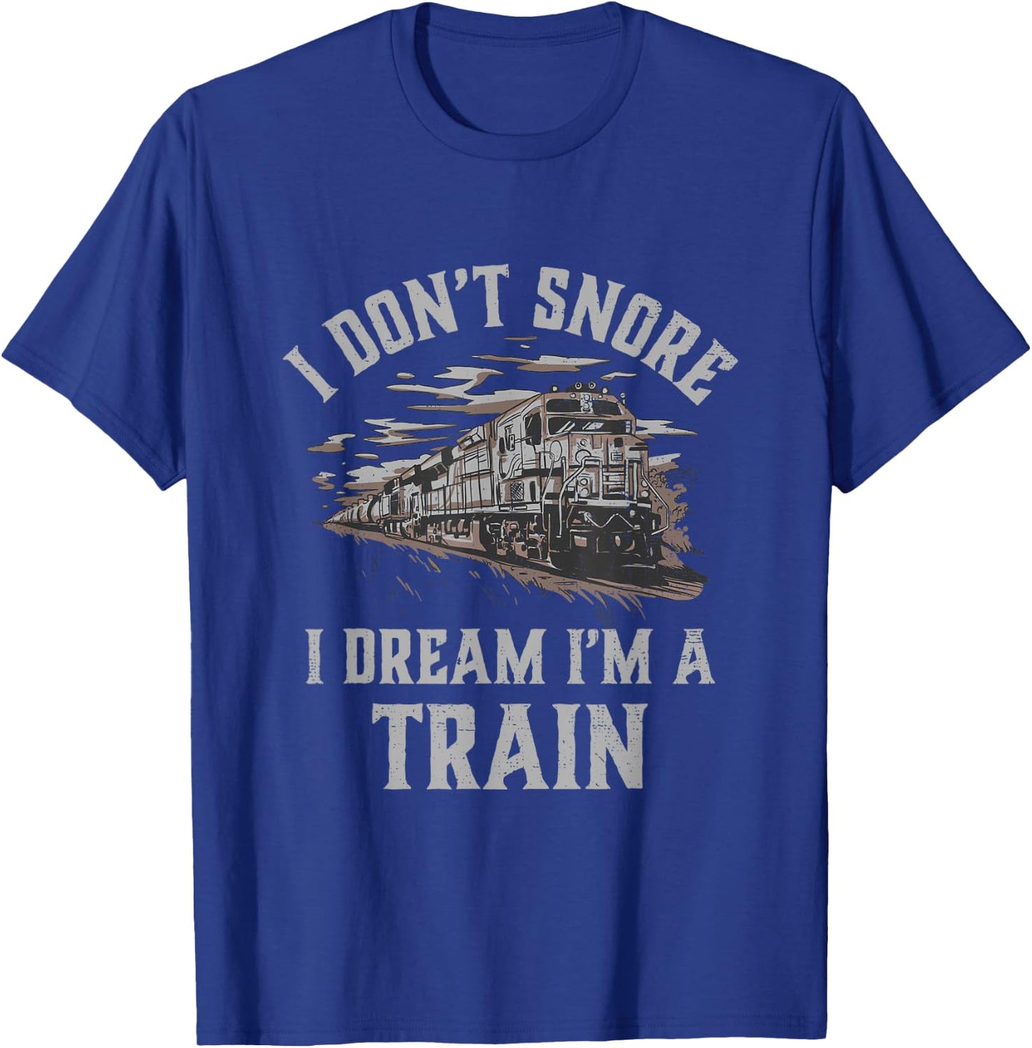 Railroad I'm A Train Locomotive Engineer Steam Train Model T-Shirt - T-Shirt | Royal