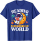 Reading is Out of This World Space Book Lover T-Shirt - T-Shirt | Royal