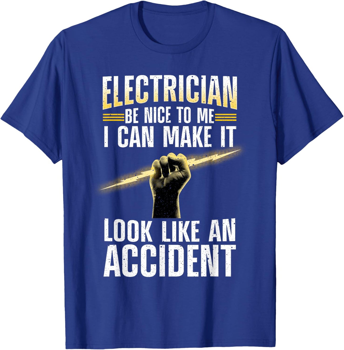 Funny Electrician Art Women Professional Electrician T-Shirt - T-Shirt | Royal