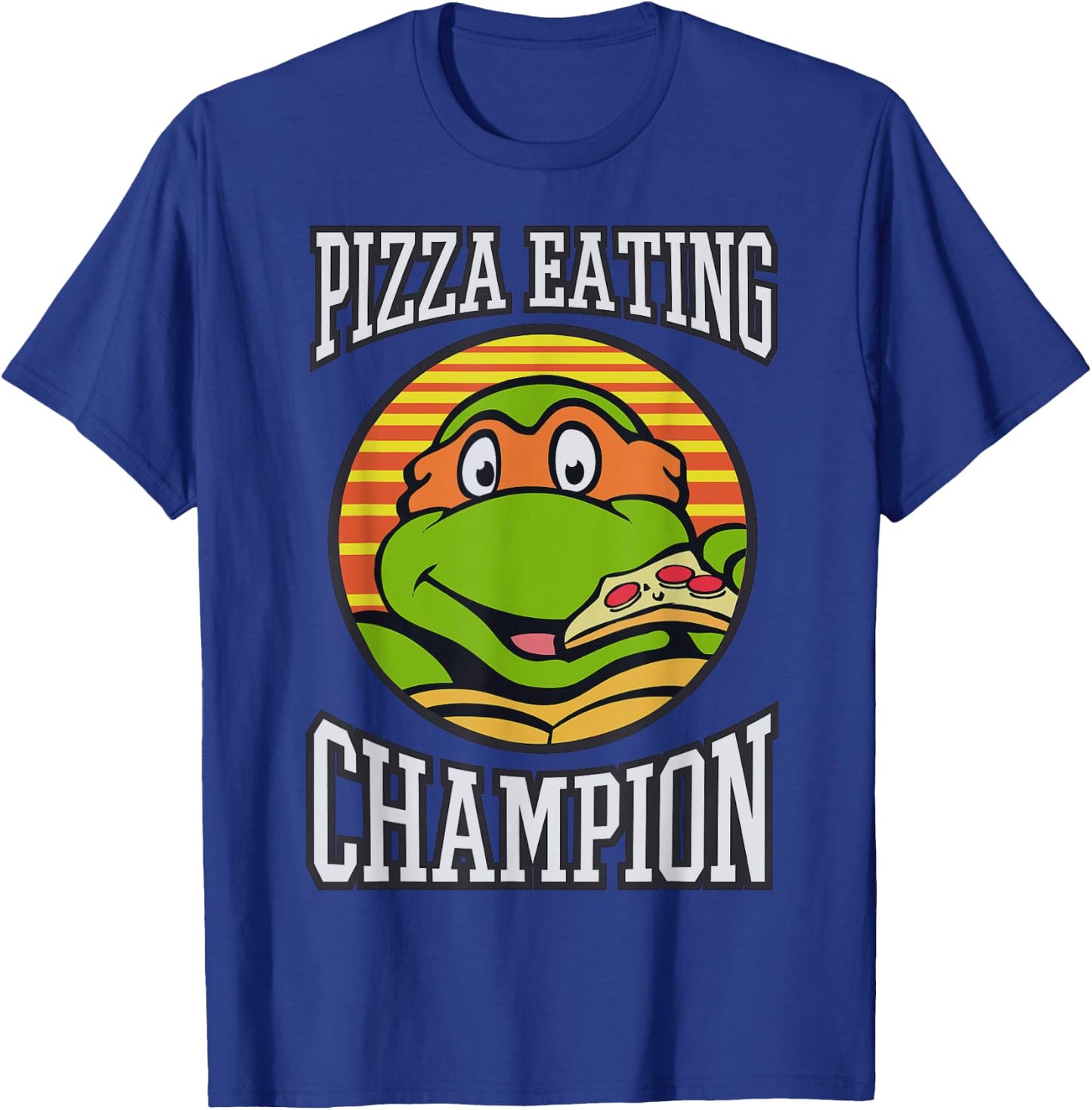 TMNT Michelangelo Pizza Eating Champion T-Shirt - T-Shirt | Royal