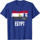 Egypt Flag Jersey Egyptian Soccer Team Egyptian T-Shirt - T-Shirt | Royal