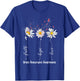 Faith Hope Love Brain Aneurysm Awareness Shirt Flower Gifts T-Shirt - T-Shirt | Royal