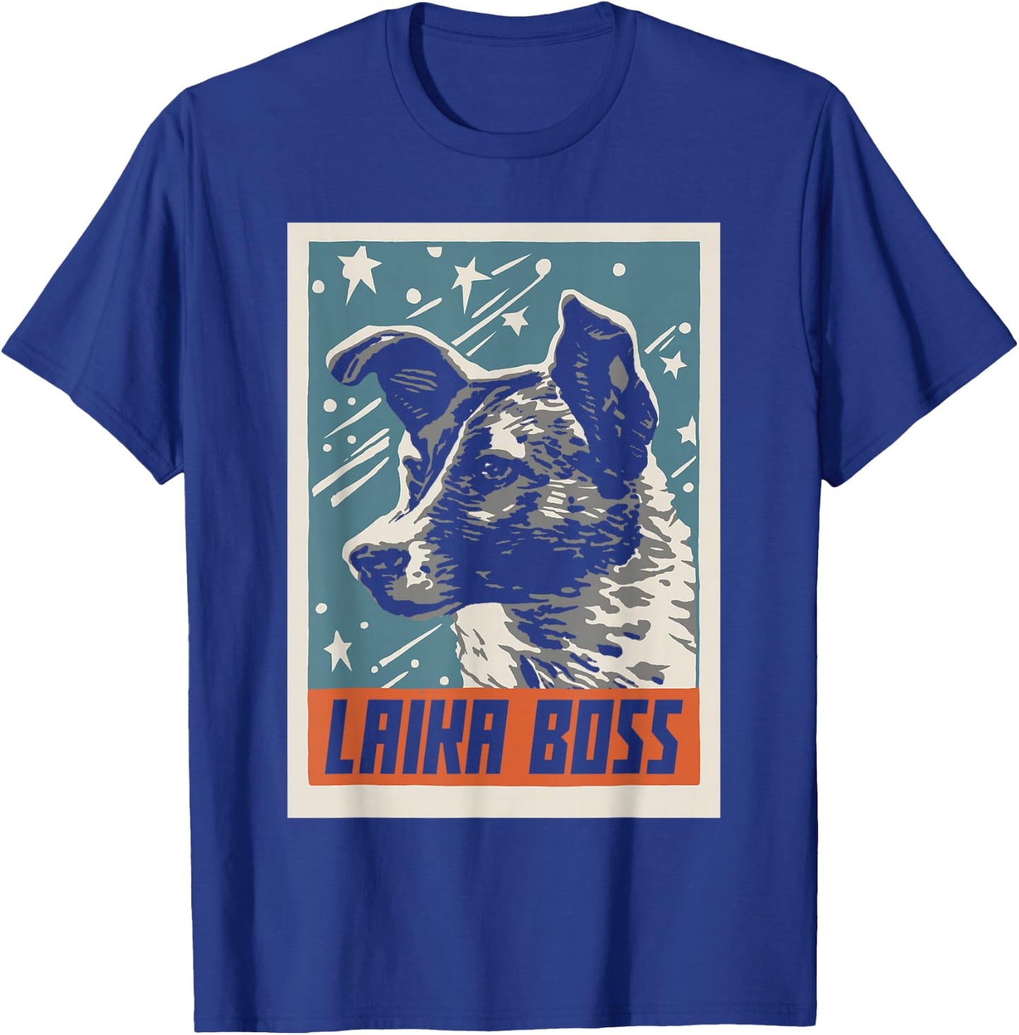Laika Boss - USSR Soviet Space Dog T-Shirt - T-Shirt | Royal