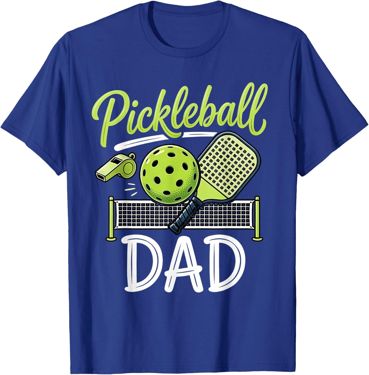 Pickleball Dad Matching Family Sport Game Day Father's Day T-Shirt - T-Shirt | Royal