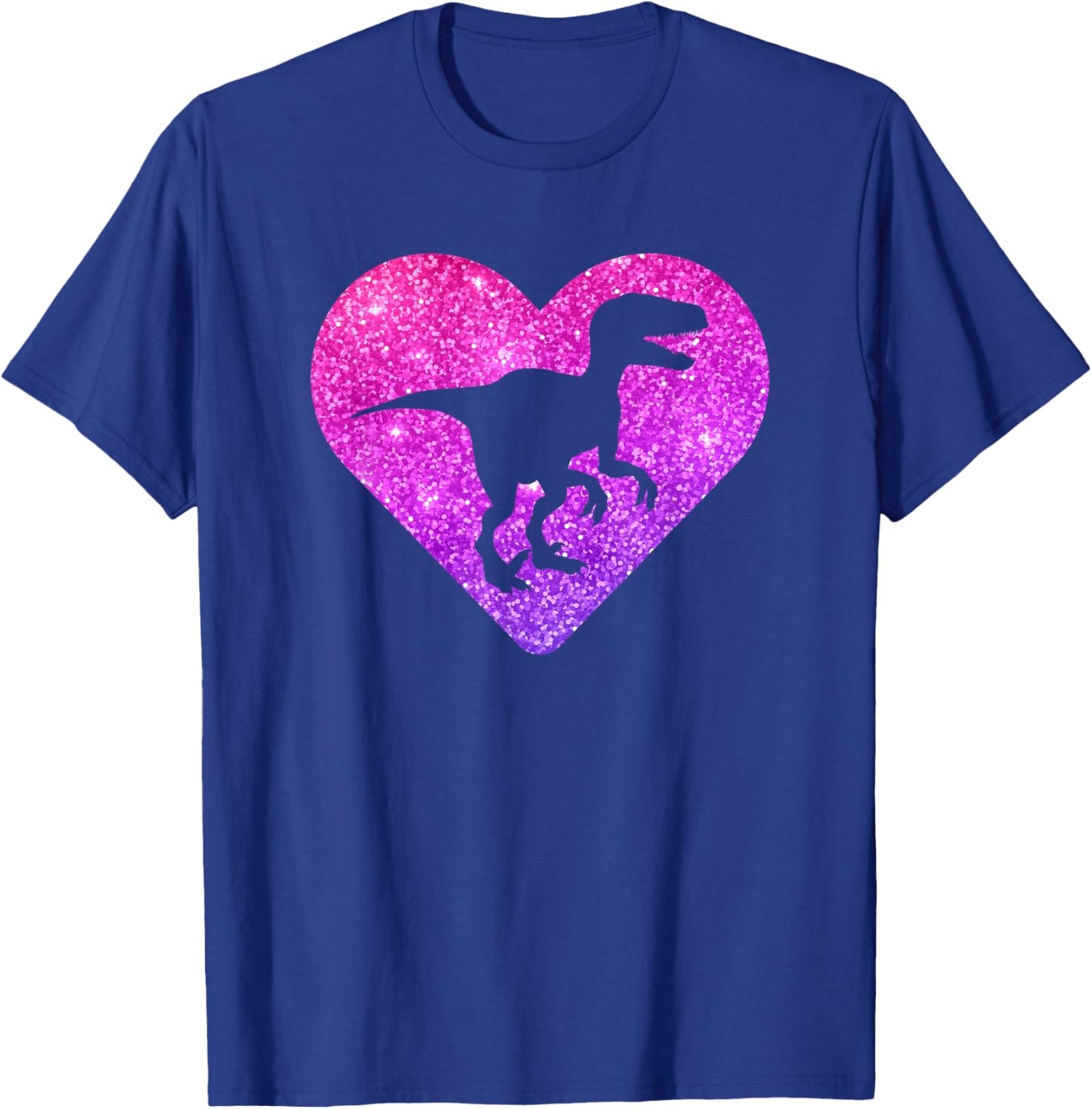 Cute Velociraptor Dinosaur Gift Girls Teens And Women T-Shirt - T-Shirt | Royal