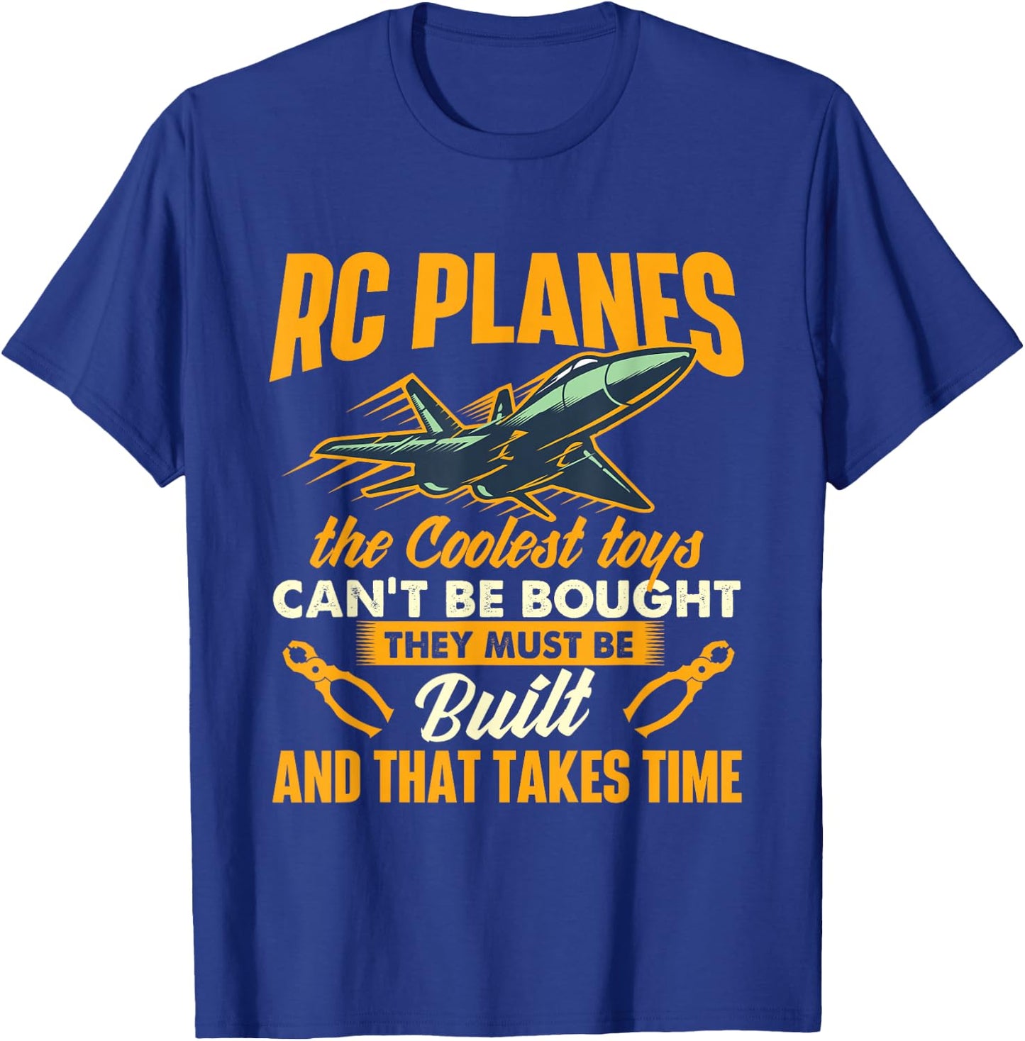 RC Planes The Coolest Toys Can't Be Bought RC Plane Pilot T-Shirt - T-Shirt | Royal
