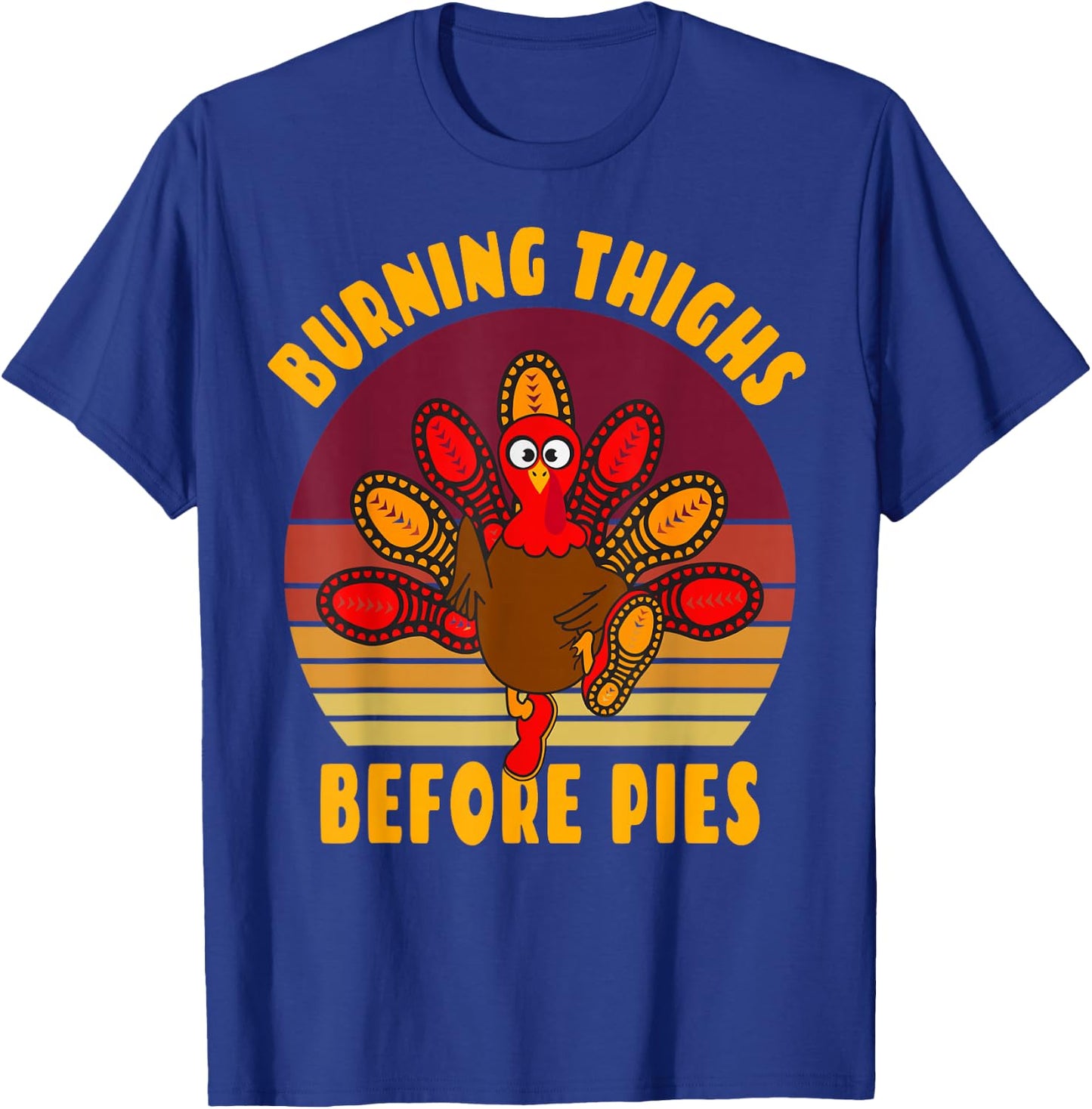 Funny Thanksgiving Day 5k 10k Trot Run Runner Costume T-Shirt - T-Shirt | Royal