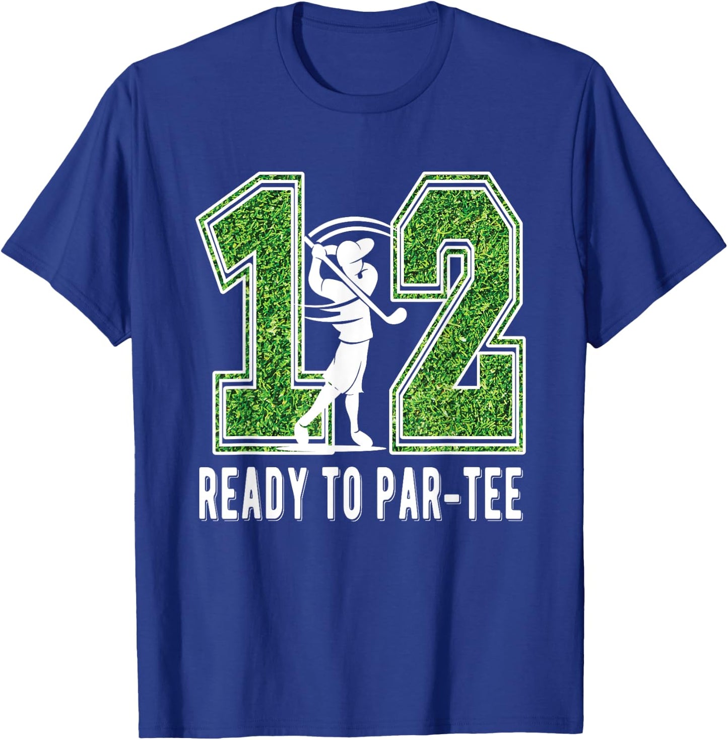 12th Birthday Golfer Boy Twelve Year Old Golf Player T-Shirt - T-Shirt | Royal