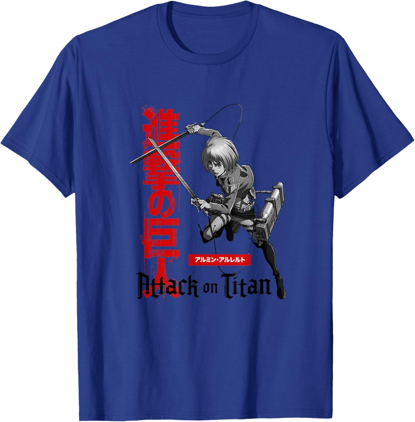 Attack on Titan Season 3 Armin with Kanji AOT Anime T-Shirt - T-Shirt | Royal