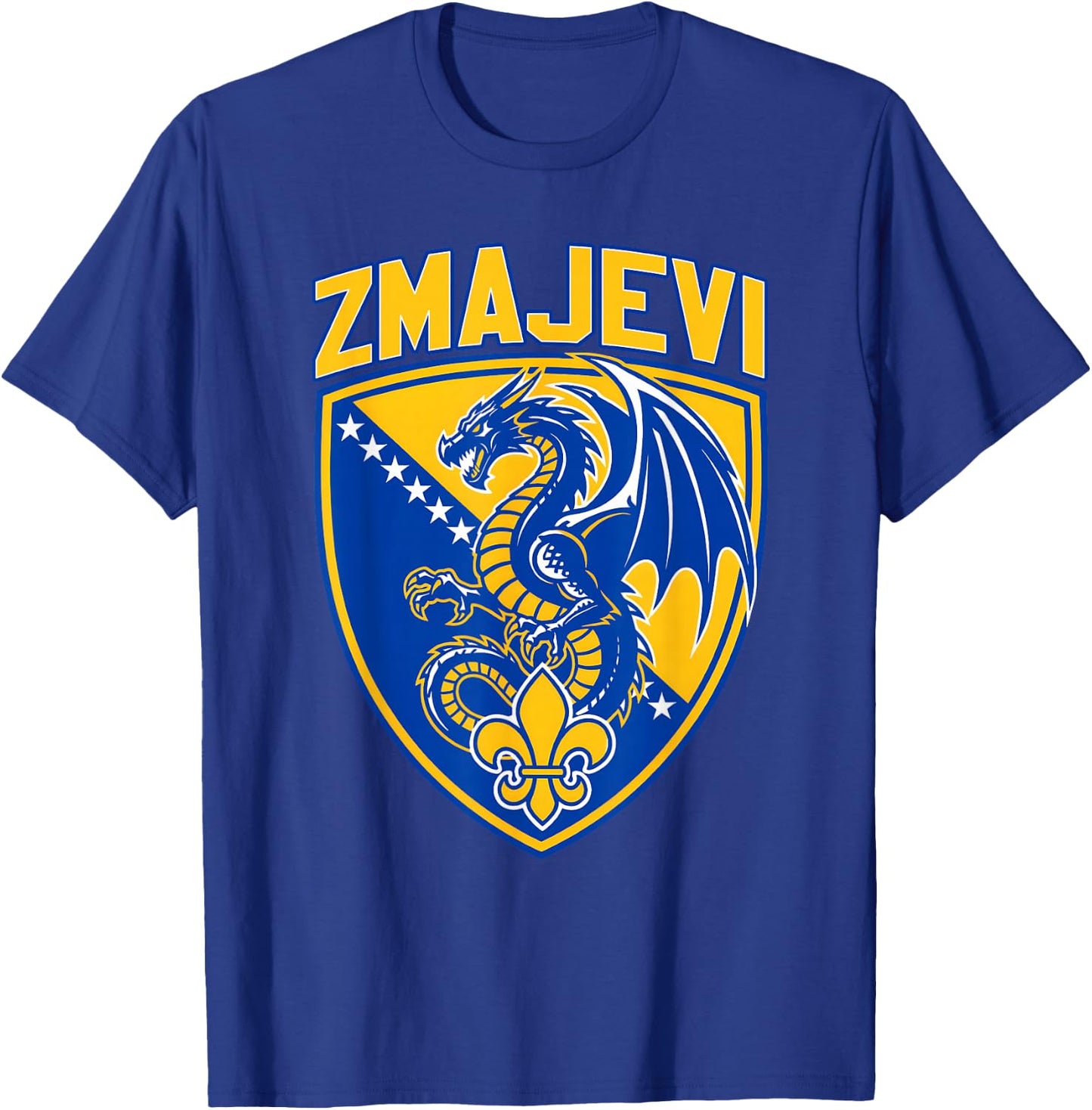 Hajmo Bosno Bosnian Flag Bosnia BiH Bosna i Herzegovina T-Shirt - T-Shirt | Royal