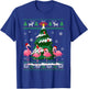 Flamingo Ugly Christmas Sweater Shirt Light Pink Xmas Pajama T-Shirt - T-Shirt | Royal